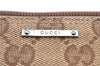 Auth GUCCI Wab Sherry Line Hand Bag Pouch GG Canvas Leather 141809 Brown H9628