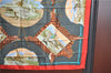 Authentic HERMES Carre 90 Scarf " LA CHASSE en Afrique" Silk Red PB H9629