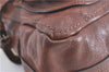 Authentic Chloe Paraty 2Way Shoulder Hand Bag Leather Brown H9634