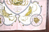 Authentic HERMES Carre 90 Scarf "SPRINGS" Silk Light Pink H9635