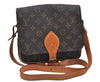 Authentic Louis Vuitton Monogram Cartouchiere MM M51253 Shoulder Cross Bag H9636