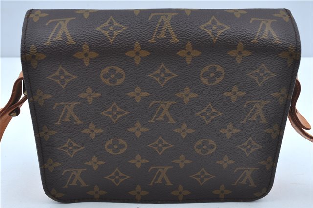 Authentic Louis Vuitton Monogram Cartouchiere MM M51253 Shoulder Cross Bag H9636