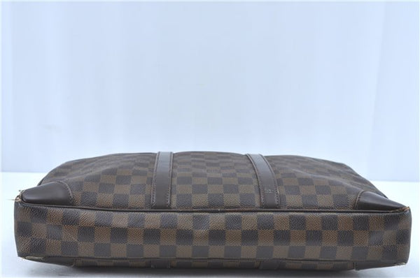 Authentic Louis Vuitton Damier Porte Documents Voyage Briefcase N41124 LV H9637