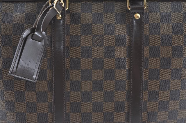 Authentic Louis Vuitton Damier Porte Documents Voyage Briefcase N41124 LV H9637