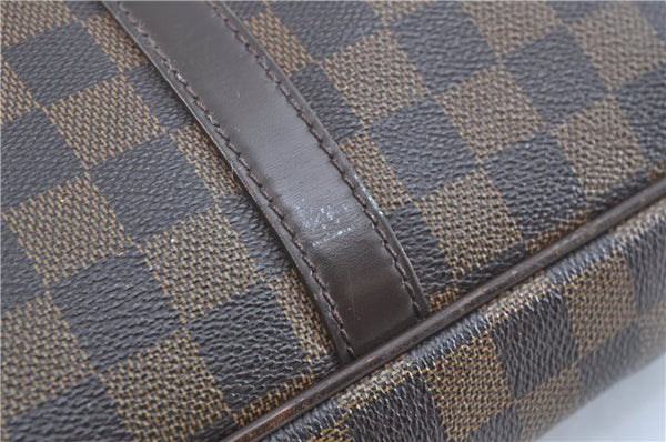 Authentic Louis Vuitton Damier Porte Documents Voyage Briefcase N41124 LV H9637