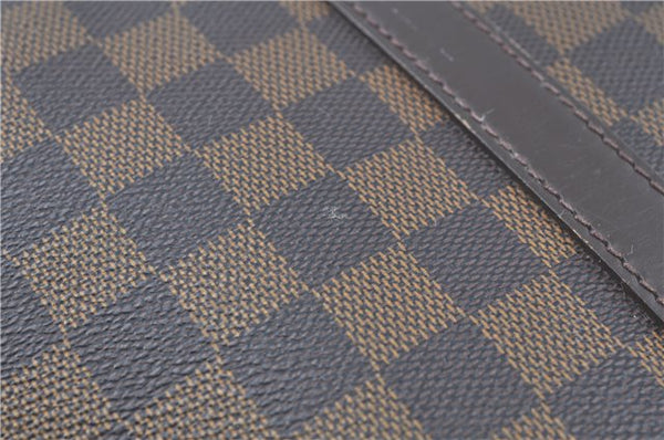 Authentic Louis Vuitton Damier Porte Documents Voyage Briefcase N41124 LV H9637