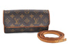Authentic Louis Vuitton Monogram Pochette Twin PM Shoulder Bag M51854 Junk H9638