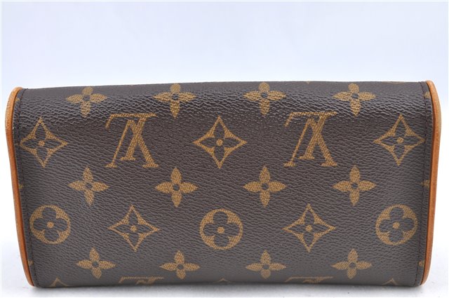 Authentic Louis Vuitton Monogram Pochette Twin PM Shoulder Bag M51854 Junk H9638