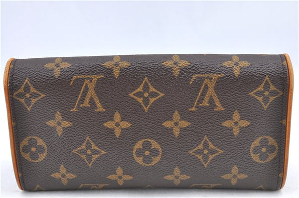 Authentic Louis Vuitton Monogram Pochette Twin PM Shoulder Bag M51854 Junk H9638