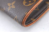 Authentic Louis Vuitton Monogram Pochette Twin PM Shoulder Bag M51854 Junk H9638