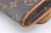 Authentic Louis Vuitton Monogram Pochette Twin PM Shoulder Bag M51854 Junk H9638
