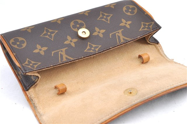 Authentic Louis Vuitton Monogram Pochette Twin PM Shoulder Bag M51854 Junk H9638