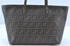 Authentic FENDI Zucca Shoulder Tote Bag PVC Brown H9644