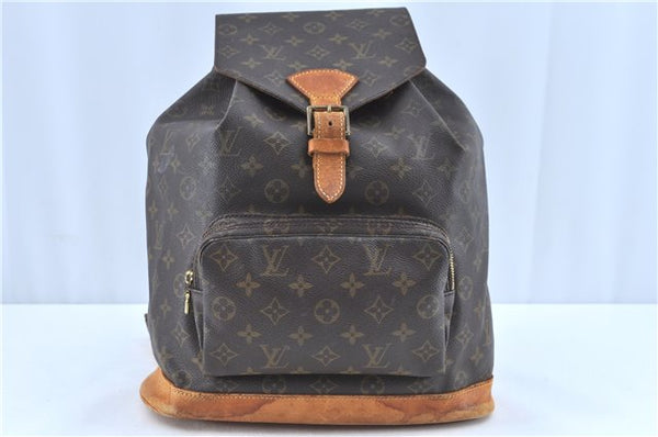 Authentic Louis Vuitton Monogram Montsouris GM Backpack M51135 LV H9645