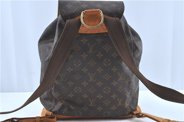 Authentic Louis Vuitton Monogram Montsouris GM Backpack M51135 LV H9645