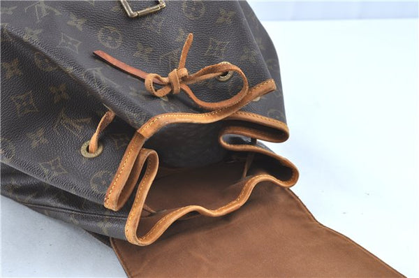 Authentic Louis Vuitton Monogram Montsouris GM Backpack M51135 LV H9645