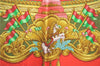 Authentic HERMES Carre 90 Scarf Merry-go-round Motif Silk Red Box H9647