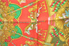 Authentic HERMES Carre 90 Scarf Merry-go-round Motif Silk Red Box H9647