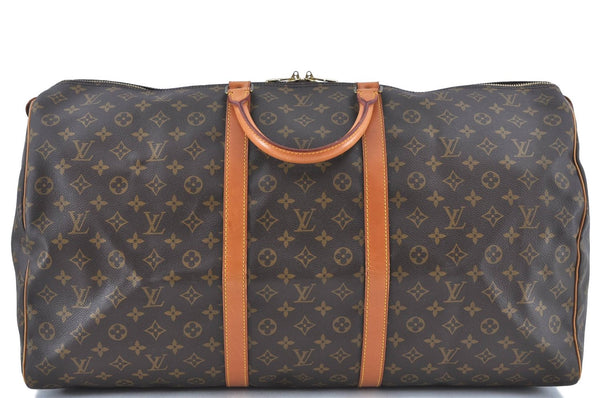 Authentic Louis Vuitton Monogram Keepall 60 Travel Boston Bag M41422 LV H9655