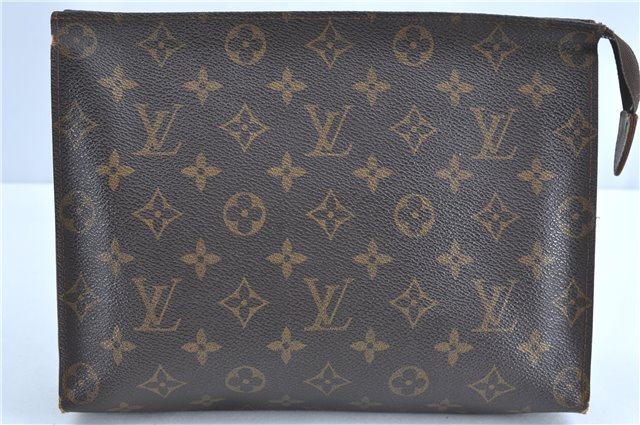 Auth Louis Vuitton Monogram Poche Toilette 26 Cosmetics Pouch Old Model LV H9664