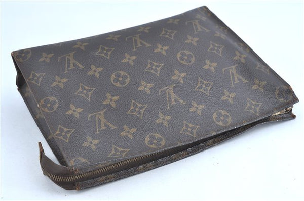 Auth Louis Vuitton Monogram Poche Toilette 26 Cosmetics Pouch Old Model LV H9664