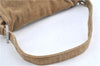 Authentic FENDI Mamma Baguette Shoulder Hand Bag Purse Corduroy Beige H9666