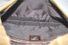 Authentic FENDI Mamma Baguette Shoulder Hand Bag Purse Corduroy Beige H9666