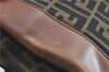 Authentic FENDI Zucca Shoulder Cross Body Bag Nylon Leather Brown H9668