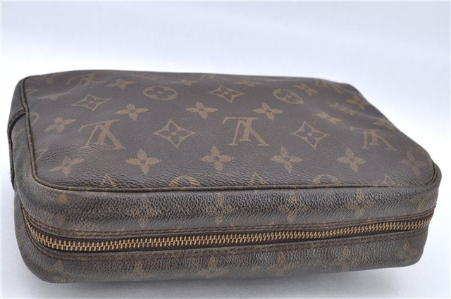 Auth Louis Vuitton Monogram Trousse Toilette 23 Clutch Hand Bag M47524 LV H9670