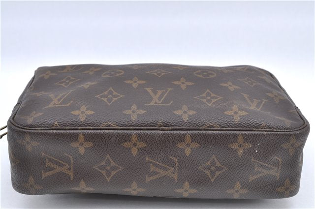 Auth Louis Vuitton Monogram Trousse Toilette 23 Clutch Hand Bag M47524 LV H9670