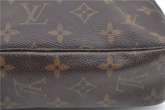 Auth Louis Vuitton Monogram Trousse Toilette 23 Clutch Hand Bag M47524 LV H9670