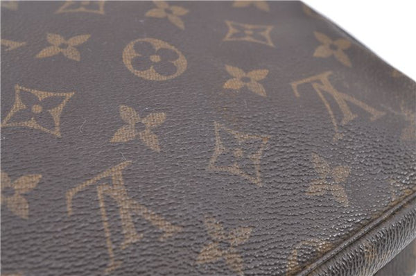 Auth Louis Vuitton Monogram Trousse Toilette 23 Clutch Hand Bag M47524 LV H9670