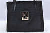 Authentic FENDI Zucca Shoulder Tote Bag Nylon Leather Black H9673