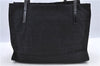 Authentic FENDI Zucca Shoulder Tote Bag Nylon Leather Black H9673