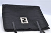 Authentic FENDI Zucca Shoulder Tote Bag Nylon Leather Black H9673