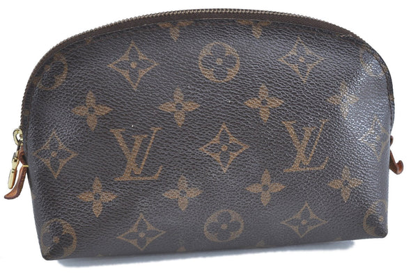 Authentic Louis Vuitton Monogram Pochette Cosmetic Pouch M47515 LV H9680