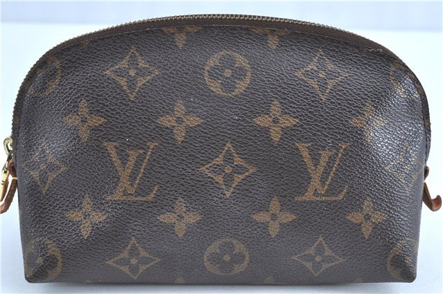 Authentic Louis Vuitton Monogram Pochette Cosmetic Pouch M47515 LV H9680