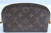 Authentic Louis Vuitton Monogram Pochette Cosmetic Pouch M47515 LV H9680