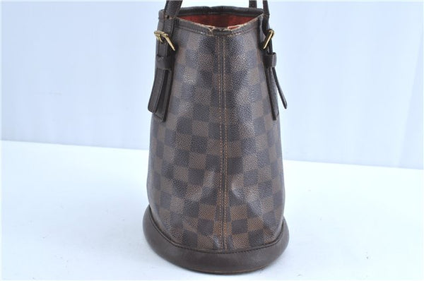 Authentic Louis Vuitton Damier Marais Bucket Shoulder Bag N42240 LV H9683