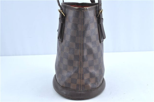 Authentic Louis Vuitton Damier Marais Bucket Shoulder Bag N42240 LV H9683