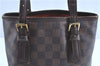 Authentic Louis Vuitton Damier Marais Bucket Shoulder Bag N42240 LV H9683