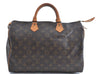 Authentic Louis Vuitton Monogram Speedy 35 Hand Bag M41524 LV H9689