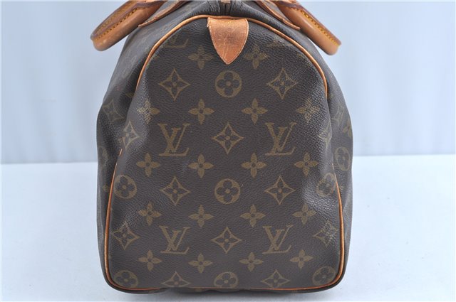 Authentic Louis Vuitton Monogram Speedy 35 Hand Bag M41524 LV H9689