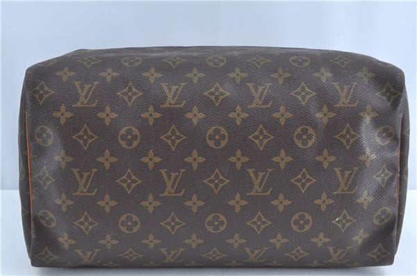 Authentic Louis Vuitton Monogram Speedy 35 Hand Bag M41524 LV H9689