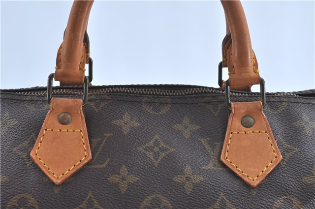 Authentic Louis Vuitton Monogram Speedy 35 Hand Bag M41524 LV H9689