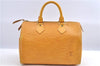 Authentic Louis Vuitton Epi Speedy 25 Hand Bag Yellow M43019 LV H9691