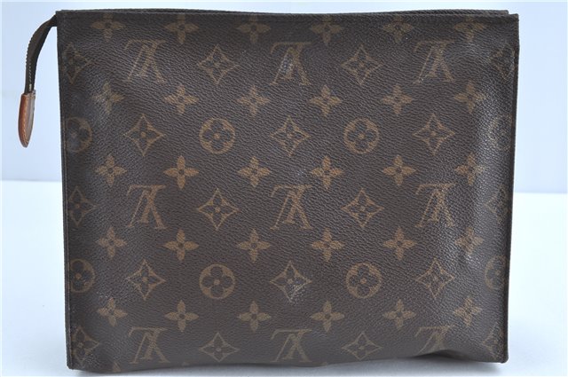Auth Louis Vuitton Monogram Poche Toilette 26 Cosmetics Pouch M47542 LV H9693
