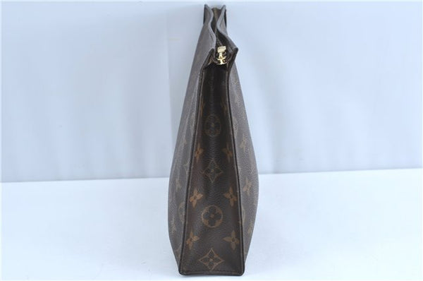 Auth Louis Vuitton Monogram Poche Toilette 26 Cosmetics Pouch M47542 LV H9693