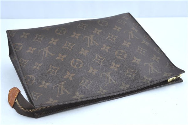 Auth Louis Vuitton Monogram Poche Toilette 26 Cosmetics Pouch M47542 LV H9693