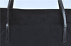 Authentic FENDI Zucca Shoulder Tote Bag Nylon Leather Black H9694